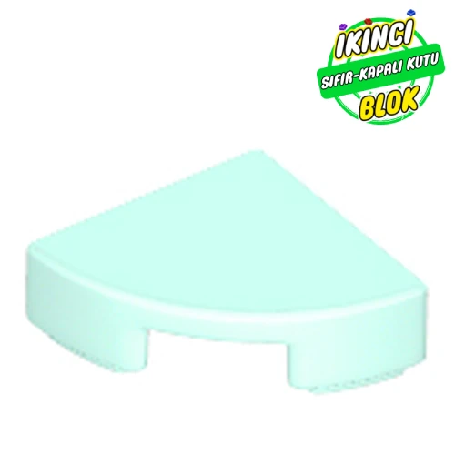 LEGO® Tile Round 1 x 1 Quarter Açık Akuamarin Sıfır