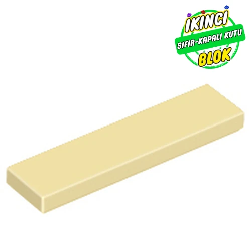 LEGO® Tile 1 x 4 with Groove Bej Sıfır