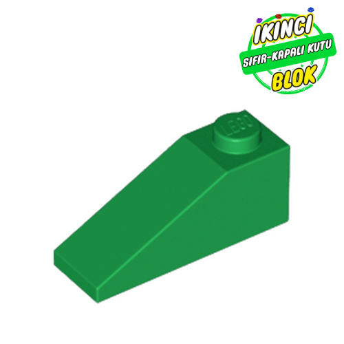 LEGO® 3 x 1 33 Derece Eğimli Parça Yeşil Sıfır