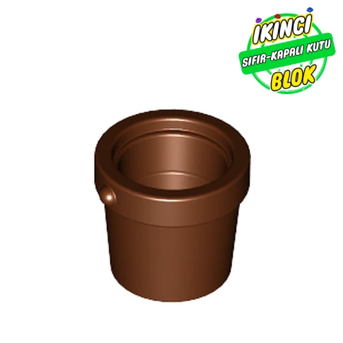 LEGO® 1 x 1 x 1 Kova Kızıl Kahverengi Sıfır