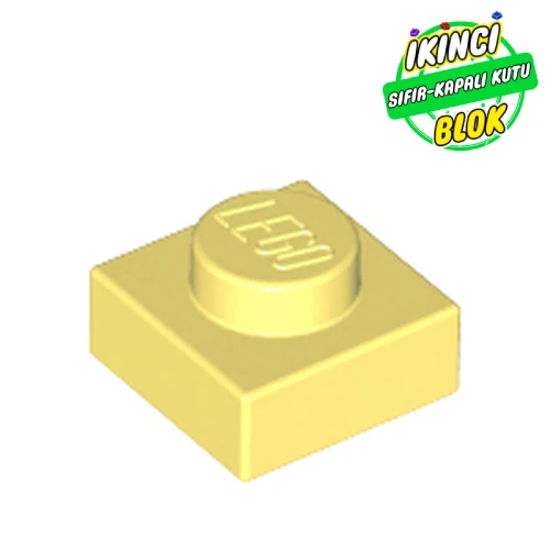 LEGO® Plate 1 x 1 Parlak Açık Sarı Sıfır