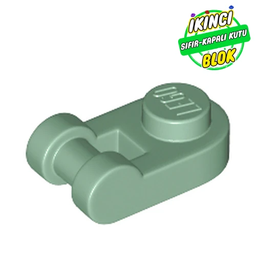 LEGO® Plate Special 1 x 1 Rounded with Handle Kum Yeşili Sıfır