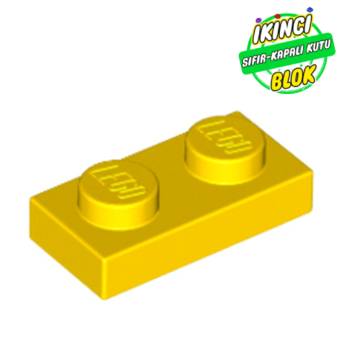 LEGO® 1 x 2 Plaka Sarı Sıfır