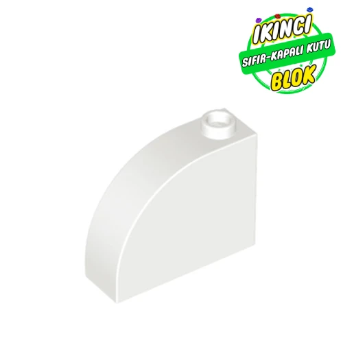 LEGO® Brick Curved 1 x 3 x 2 Beyaz Sıfır