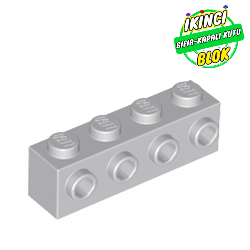 LEGO® 1 x 4 Modifiye Tuğla Yanı 4 Studlı Açık Mavimsi Gri Sıfır