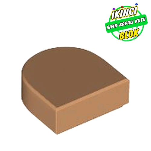 LEGO® Tile Round 1 x 1 Half Circle Orta Nugat Sıfır