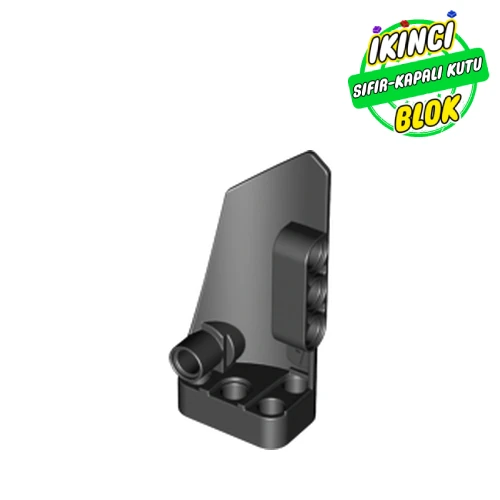 LEGO® 4 Numaralı Kavlisli Uzun B Tarafı Technic Panel Siyah Sıfır