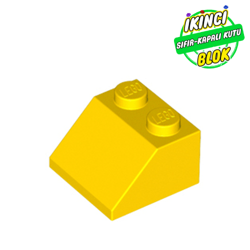 LEGO® 2 x 2 45 Derece Eğimli Parça Sarı Sıfır
