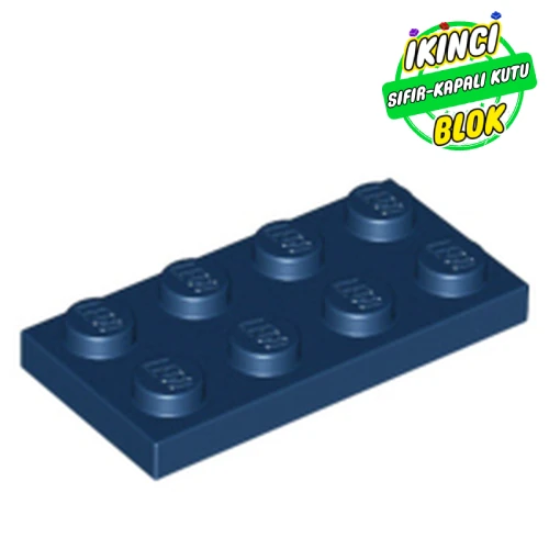LEGO® Plate 2 x 4 Koyu Mavi Sıfır