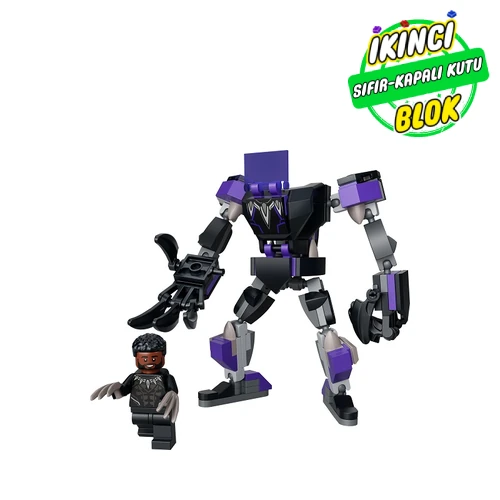 76204 LEGO® Black Panther Mech Armor Sıfır Kapalı Kutu