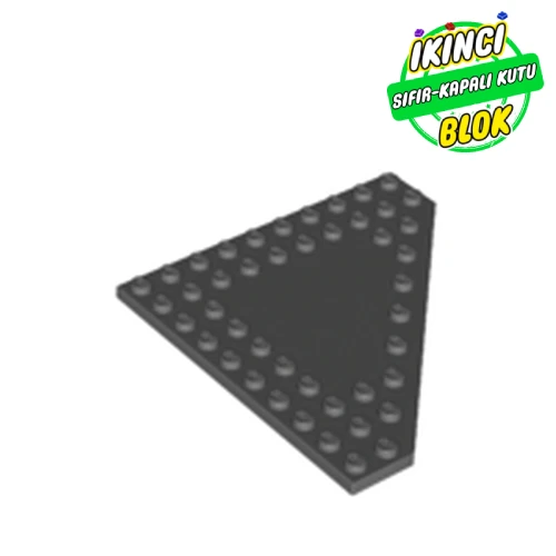 LEGO® Wedge Plate 10 x 10 Cut Corner [No Centre Studs] Koyu Mavimsi Gri Sıfır