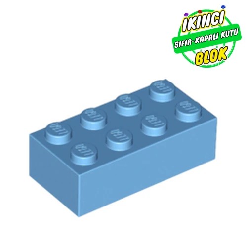 LEGO® 2 x 4 Tuğla Orta Mavi Sıfır