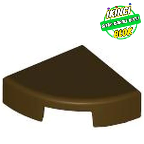LEGO® Tile Round 1 x 1 Quarter Koyu Kahverengi Sıfır