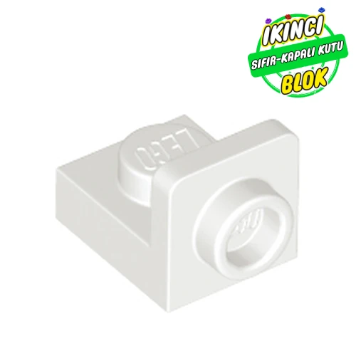 LEGO® Bracket 1 x 1 - 1 x 1 Inverted Beyaz Sıfır