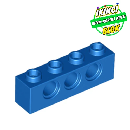 LEGO® Technic Brick 1 x 4 [3 Pin Holes] Mavi Sıfır