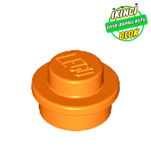 LEGO® 1 x 1 Kavisli Plaka Turuncu Sıfır