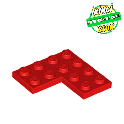 LEGO® Plate 4 x 4 Corner Kırmızı Sıfır