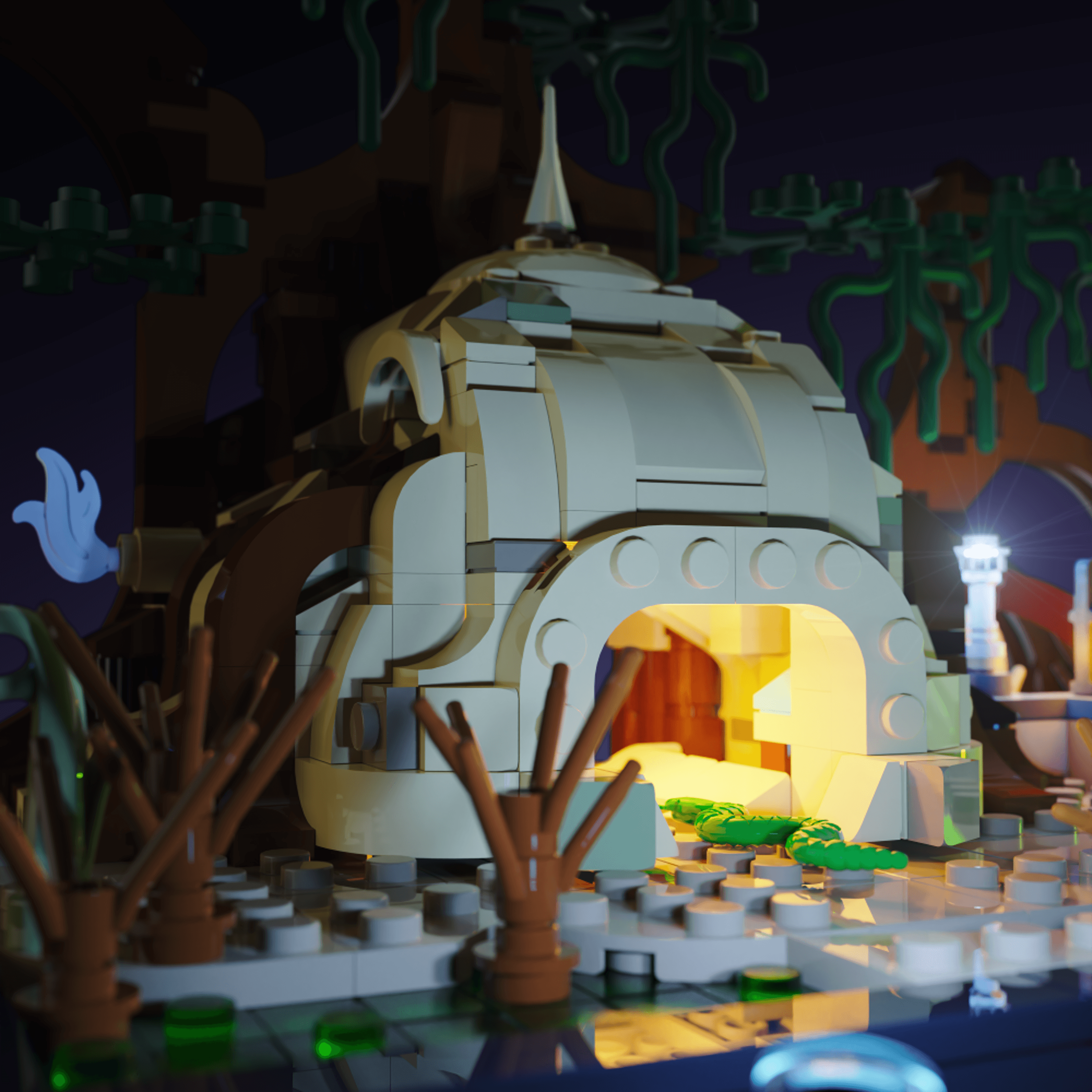 LEGO® 75330 Star Wars Dagobah Jedi Training Diorama Işık Kiti