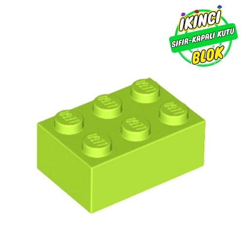LEGO® 2 x 3 Tuğla Limon Yeşili Sıfır