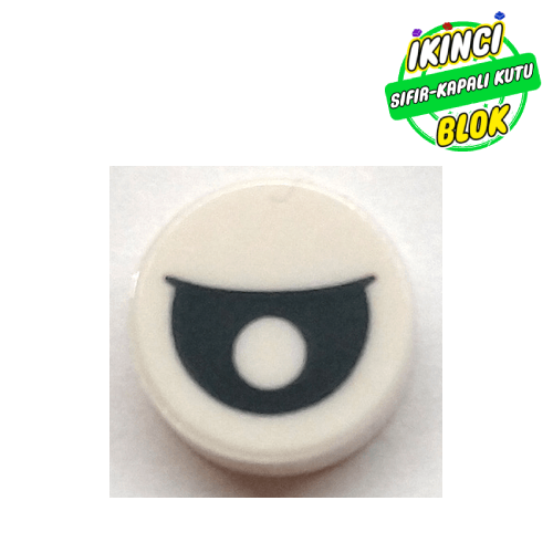 LEGO® 1 x 1 Sinirli Göz Beyaz Sıfır