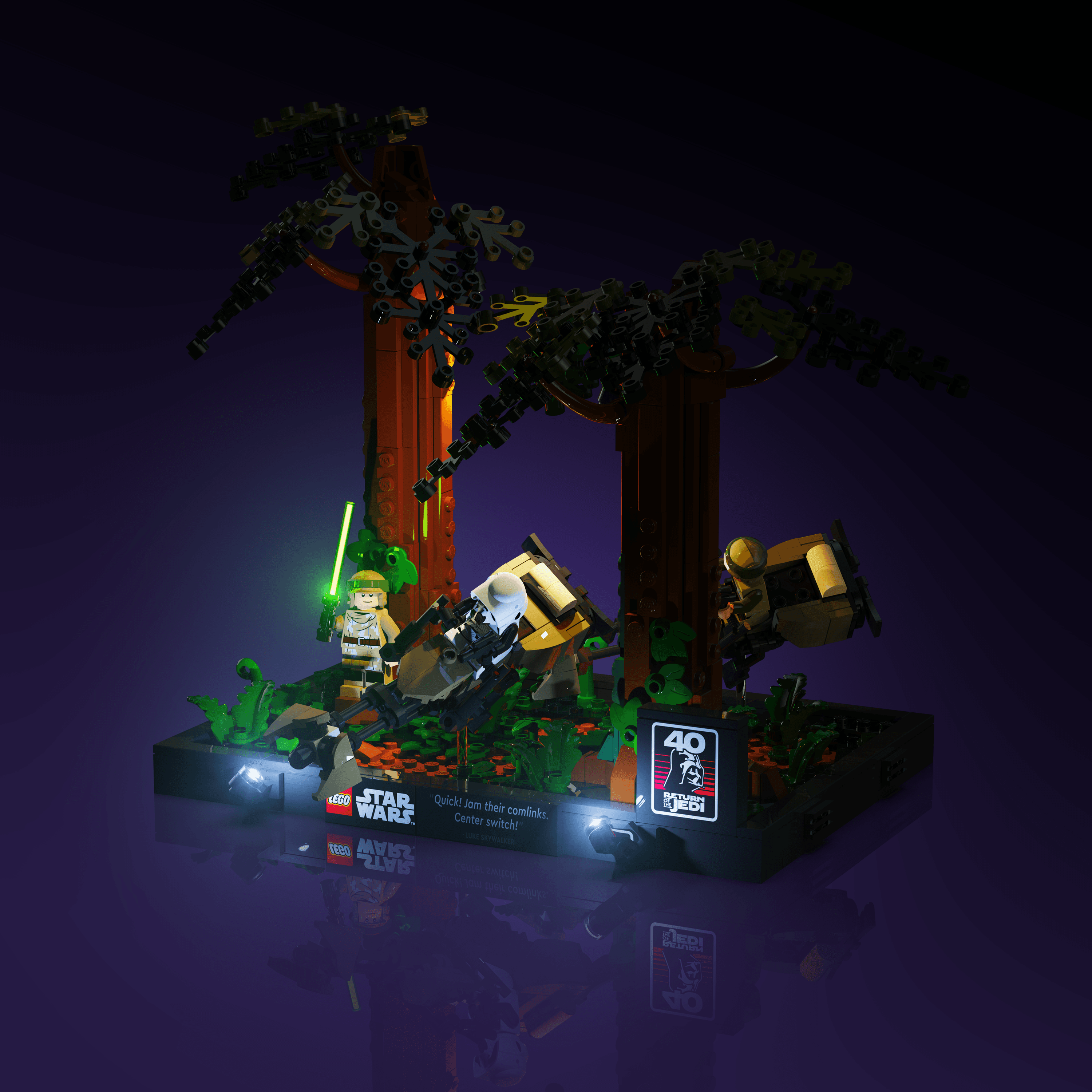 LEGO® 75353 Star Wars Endor Speeder Chase Diorama Işık Kiti
