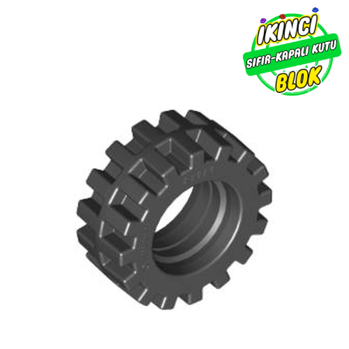 LEGO® 15mm x 6mm Lastik Siyah Sıfır