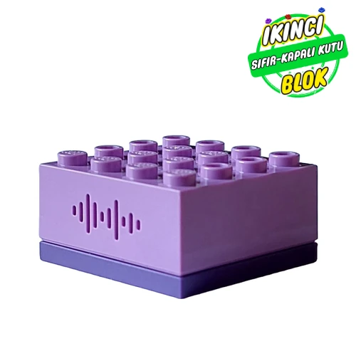 LEGO® Sound Brick 4 x 4 with Random Talking Sorting Hat Sounds Koyu Mor Sıfır