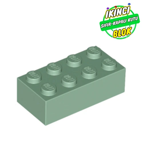LEGO® Brick 2 x 4 Kum Yeşili Sıfır