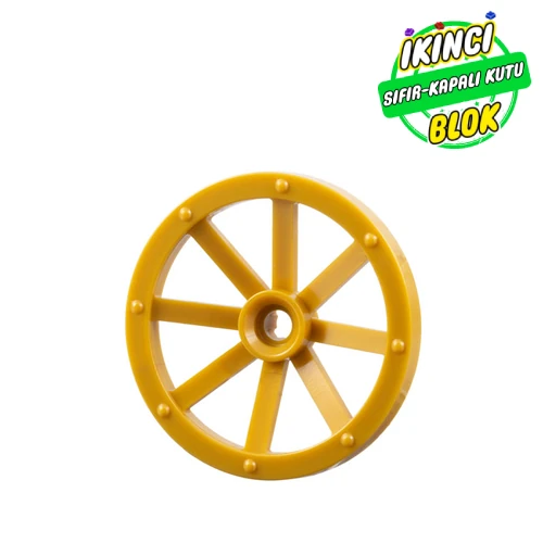 LEGO® Wheel Wagon Large (33mm D.), hole notched for wheels holder pin İnci Altın Sıfır