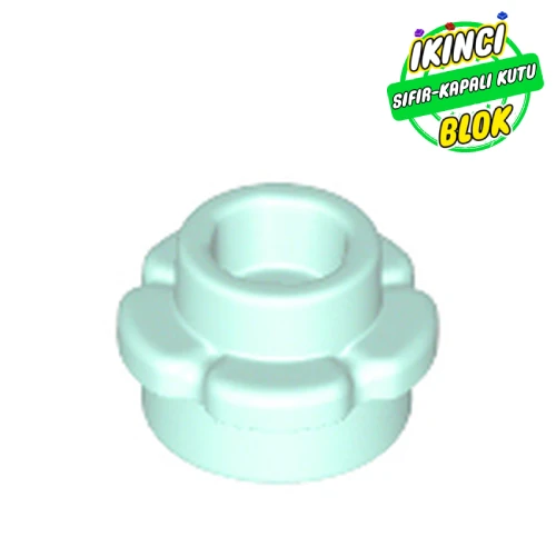 LEGO® 1 x 1 5 Yapraklı Bitki Açık Aqua Sıfır
