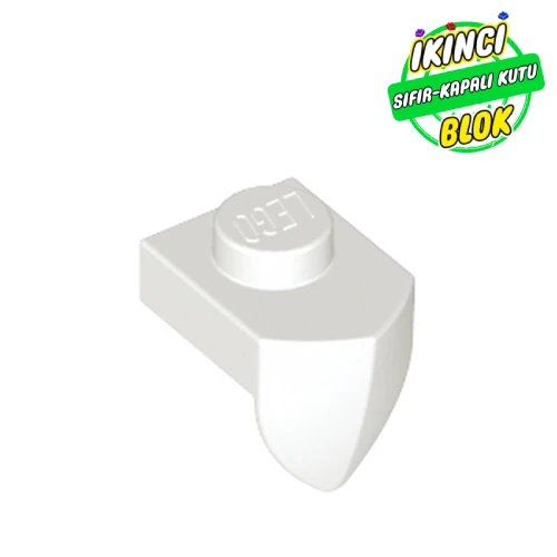 LEGO® Plate Special 1 x 1 with Vertical Tooth Beyaz Sıfır