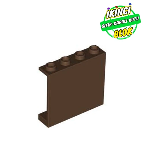 LEGO® Panel 1 x 4 x 3 [Hollow Studs] Kahverengi Sıfır