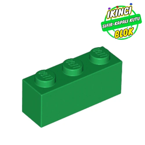 LEGO® 1 x 3 Tuğla Yeşil Sıfır