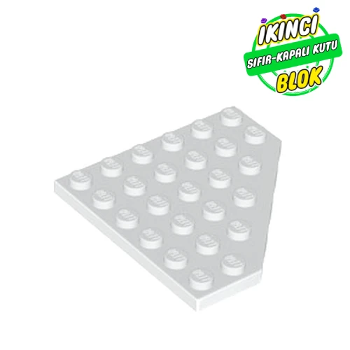LEGO® 6 x 6 Köşe Plaka Beyaz Sıfır