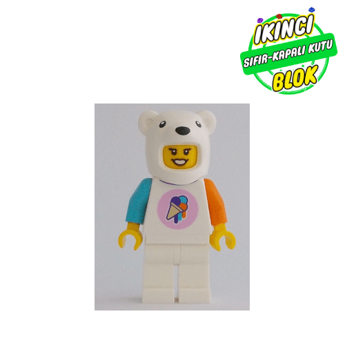 LEGO® Minifigür Ice Cream Vendor, Polar Bear Costume Sıfır cty1617