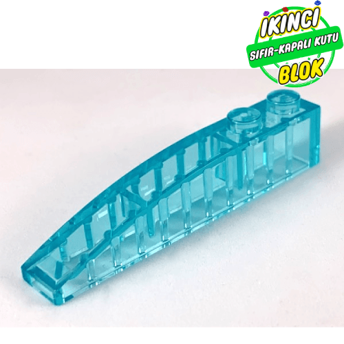 LEGO® 6 x 1 2 Stud Çıkışlı Eğimli Parça Şeffaf Açık Mavi Sıfır