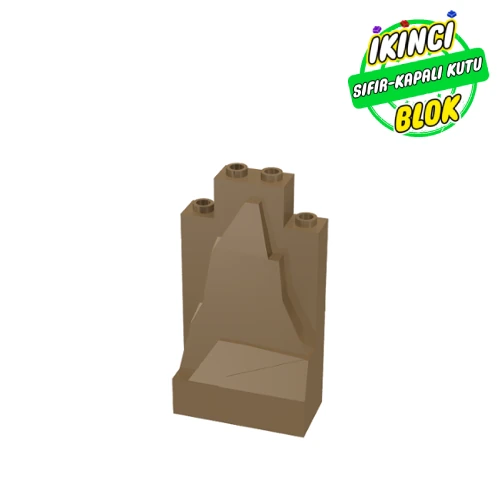 LEGO® Rock Panel 2 x 4 x 6 Koyu Bej Sıfır