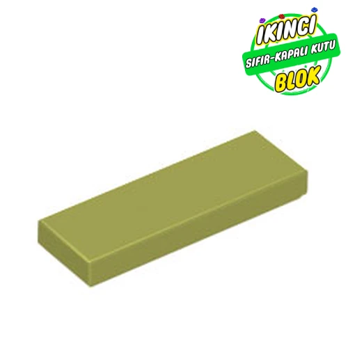 LEGO® Tile 1 x 3 Zeytin Yeşili Sıfır