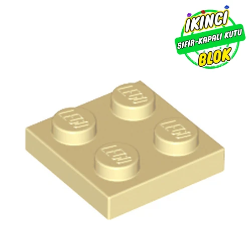 LEGO® Plate 2 x 2 Bej Sıfır