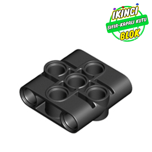 LEGO® 1 x 3 x 3 Pim Bağlantı Bloğu Siyah Sıfır