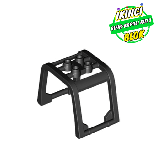 LEGO® 6 x 4 x 3 1/3 Araç Üst Kafes Siyah Sıfır