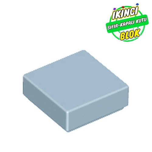 LEGO® Tile 1 x 1 with Groove Kum Mavisi Sıfır