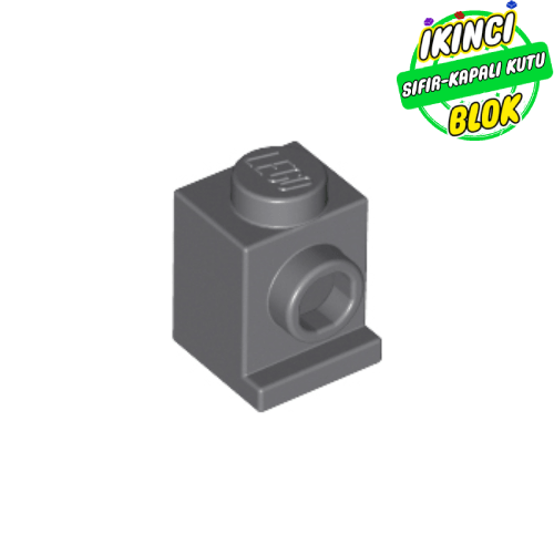 LEGO® 1 x 1 Tek Yon Açık Stud Tuğla Koyu Mavimsi Gri Sıfır