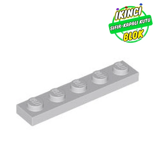 LEGO® Plate 1 x 5 Açık Mavimsi Gri Sıfır