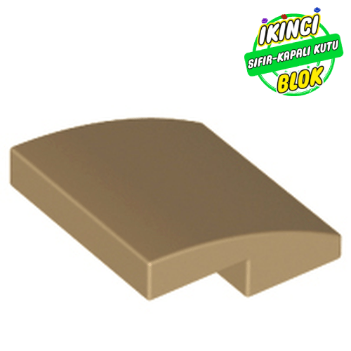 LEGO® 2 x 2 x 2/3 Eğimli Parça Koyu Bej Sıfır