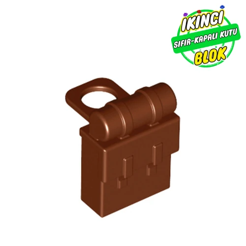 LEGO® Minifig Neckwear Backpack Non-Opening Kırmızımsı Kahverengi Sıfır