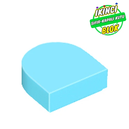 LEGO® Tile Round 1 x 1 Half Circle Orta Azur Sıfır