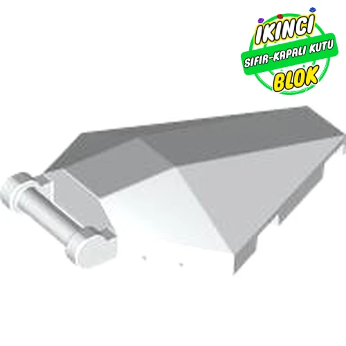 LEGO® 6 x 4 x 1 Hexagonal Bar Bağlantılı Araç Ön Camı Beyaz Sıfır