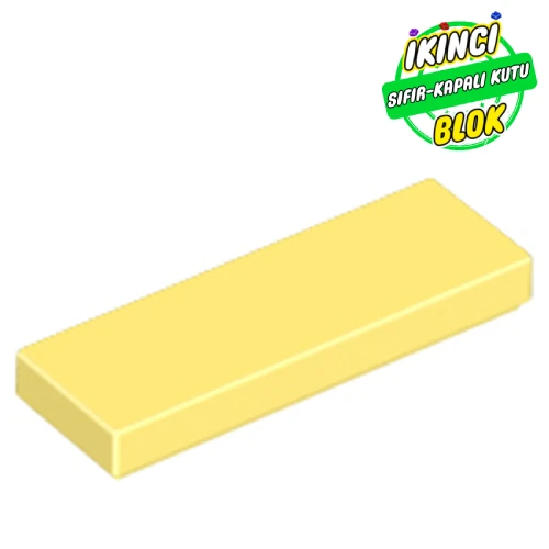 LEGO® Tile 1 x 3 Parlak Açık Sarı Sıfır