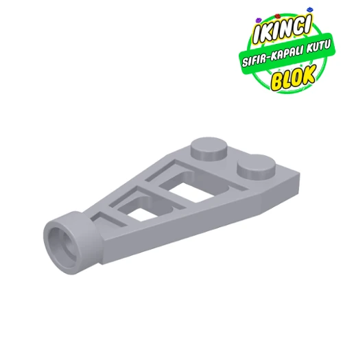 LEGO® Plate Special 1 x 2 with Long Stud Receptacle (Space Wing) Açık Mavimsi Gri Sıfır